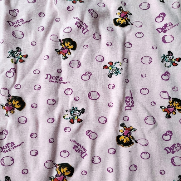 Nick Jr Dora The Explorer Pink Sleepwear Onesie Size 24 M - Picture 3 of 5